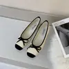 Zapatos de Mujer de Suela Plana Estilo Noche Suave Suela Blanda 2026 Nuevo Verano Zapatos de Frijol Negro Bruja