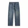 Jeans de Pierna Recta para Hombre Tendencia Versátil Pantalones Casuales Moda Otoño Invierno Retro Lavado Sueltos Tallas Grandes