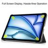 Para iPad air11 2024 capa protetora para tablet air11/air5 capa protetora 10.9 suporte tri-fold couro