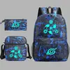 Nuevo Elfo Baokemeng Pokémon Juego Periférico Mochila Bolsa de Almuerzo Estuche Tres Piezas Mochila Escolar Luminosa