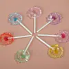 Acrílico Artificial Transparente Más Ojo de Oveja Uña Paleta Llavero Colgante DIY Flor Pequeña Joyería Accesorios