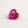 Proveedores de fabricantes suministro rubí cultivado en forma de corazón piedra suelta al por mayor Wuzhou regeneración artificial quilate piedra suelta hemoglobina de paloma