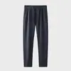 Calças Casuais Masculinas de Veludo Grosso Forradas com Lã para Outono e Inverno Calças Retas Não Amassam Calças Largas Masculinas Masculinas
