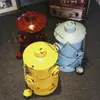 Arte de Hierro Vintage Estilo Industrial Creativo y Único Hidrante de Incendios Cubo de Basura Metálico Grande con Tapa y Pedal de Pie para Sala de Estar y Uso en Exteriores