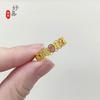 Nuevo anillo chino Fengyan anillo de cobre chapado en oro de alta calidad estilo palaciego retro diamante rosa regalo joyería joyería femenina