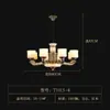 Luminárias Zhongshan Totalmente de Cobre, Lustre de Jade para Sala de Estar, Novo Estilo Chinês, Lâmpada de Cobre Estilo Chinês para Villa Duplex, Lâmpada de Mármore Natural