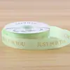 Nuevo Cinta de Estampado en Caliente con Rosca de 2.5cm Cinta Inglesa Floral Letra Inglesa Cinta para Ramo de Pastel Cinta para Atar Regalos