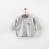 Camisa de Algodão Meia-Costas para Bebê, Estilo Verão Fino, Roupa para Recém-Nascidos, Classe A, Body de Manga Longa Sem Costura para Bebês, Tamanho 52