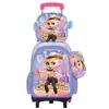 Los estudiantes de primaria pueden usar mochilas con ruedas de dos o seis ruedas, juegos de tres piezas de lindas mochilas infantiles de dibujos animados, disponibles directamente del fabricante