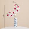 Flor artificial Phalaenopsis Shumen flor falsa flor de seda buquê de flor seca vaso decoração para sala de estar mesa de jantar varanda ornamentos