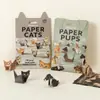 Kit de manualidades de papel para gatos DIY transfronterizo, para gatos, perros y dinosaurios, para entusiastas del origami DIY