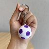 Envíos Transfronterizos Temu Dropshipping Llavero Colgante de Fútbol Acrílico Exquisito Colgante para Mochila para Hombres y Mujeres Europeos y Americanos