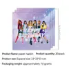 Tema de Festa de Aniversário K-Pop do Grupo Feminino Cross-Border Katseye Decorações Pratos de Papel Copos de Papel Balões Faixas Talheres