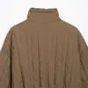 Ins ropa de mujer al por mayor estilo europeo y americano transfronterizo colección de otoño 2026 nueva chaqueta de algodón elegante con cuello alto 6318275