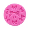 Molde de silicona de lazo tamaño molde para azúcar flip chocolate decoración de pastel herramienta de horneado DIY