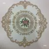 Mantel individual de encaje francés, Mantel de encaje, Mantel redondo calado bordado, Accesorio para fotografía, Cubierta grande a prueba de polvo para mesa de centro