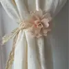 Novos Amarrilhos Criativos de Flor Cravo para Cortina, Tiras Decorativas para Cortina, Cordas para Prender Cortina, Fivelas de Cortina, Itens Decorativos