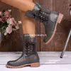 Dropshipping transfronterizo europeo y americano, talla 43, disponible en Amazon, se puede comprar al por mayor, botas nuevas de mujer para otoño 2025, venta al por mayor tallas grandes