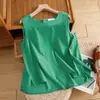 Tiro Real Spot Camisola de Algodón y Lino Verano Chaleco Pequeño Holgado Delgado Interior Lino Sin Mangas Top Mujer Verano