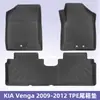 Aplicable a KIA Venga 2009-2012 Material 3D para Todo Clima TPE Alfombrillas para Piso de Coche Alfombrilla para Maletero