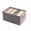 Caja de Almacenamiento Personalizada para Armario del Hogar, Caja de Almacenamiento en Capas para Ropa de Otoño e Invierno, Cesta con Tapa, Caja Organizadora, Cesta de Almacenamiento Plegable