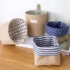 Almacenamiento de Escritorio Creativo de Algodón Lino Colgante Trasero de Puerta de Dormitorio Almacenamiento de Pared Bolsa Colgante Cesta de Almacenamiento de Yute