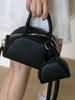 Bolsa Cruzada para Mujer 2025 Verano Nuevo Nicho Cuero Suave Texturizada Casual Simple Color Sólido Moda Diaria Portátil