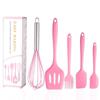 Conjunto de Assar de Silicone, Espátula, Pincel, Batedor de Ovos, Conjunto de Utensílios de Cozinha de Silicone com 5 Peças, Ferramentas de Conjunto de Cozinha, Exclusivamente para Vendas Transfronteiriças