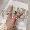 Nuevas gafas de montura cuadrada grande de espejo plano para mujer, moda sencilla, libro rojo pequeño ins de alto valor para hombre, montura de gafas anti luz azul