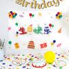 Juego de platos de papel desechables transfronterizos, vajilla de papel para fiesta de cumpleaños, plato para tartas infantiles, mesa de postres, plato de fruta, plato de picnic