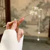Nuevo Pasador de Aleación con Borla Estilo Chino para Mujer, Pasador de Gama Alta de Nicho, Pasador Versátil de Estilo Antiguo para Accesorios de Peinado Cheongsam y Hanfu