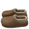 Chinelos de Algodão Impermeáveis Femininos 2026 Novo Estilo Inverno Antiderrapante Externo Pelúcia Quente Casa Casal Birkenstock Sapatos Sola Grossa