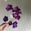Flor de Campanilla de Plata Hecha a Mano Flor Seca Adornos Estilo Ins Decoración Artística Pequeña Fresca Flor de Ciruelo Pequeña Campana de Viento Flor de Ciruelo Decoración del Hogar
