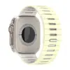 Correa de Silicona Magnética Bicolor Rayada Compatible con Apple Watch Series 10 11 S12 iWatch Ultra Correa de Muñeca