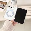 Soporte metálico 360 compatible con funda iPhone Duo, Apple 18 Plegable, funda minimalista con tacto de piel magnética, para mercados internacionales