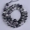 Jingyao cabello negro Cristal cuentas sueltas cadena larga semiacabado accesorios diy accesorios hechos a mano con cuentas joyería de cristal con cuentas