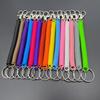 Cuerda de plástico para teléfono, cuerda de resorte de color, cuerda antipérdida, cuerda elástica telescópica, llavero, cuerda para teléfono móvil, cadena de resorte