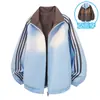 Jaqueta bomber masculina da moda, reversível, estilo americano, para primavera e outono, casual, de corte amplo, marca da moda, jaqueta externa para casais