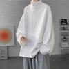 Sudadera de terciopelo alemán con cuello semi alto para hombre, Otoño e Invierno, Oversize, Manga Larga, Capa Base Camiseta Estilo Retro Americano Exterior