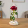 Ramo de Flores Eternas de Rosa Transfronterizo en Cúpula de Cristal, Caja de Regalo para el Día de San Valentín, Producto Terminado, Regalo de Navidad para el Día de la Madre