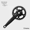 Biela para Bicicleta de Montaña Bielas de una Sola Velocidad Bielas de Acero al Carbono Resistentes al Desgaste para Bicicleta Bielas Plegables Accesorios para Ciclismo