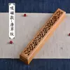 Caja de Incienso de Sándalo de Bambú Quemador de Incienso Horizontal de Madera para Ceremonia del Té Quemador de Incienso de Sándalo Inserto de Incienso Hueco Reutilizable