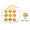 Adesivos de Rosto Sorridente Transfronteiriços para Jardim de Infância, Adesivos Criativos de Emoji, Etiquetas de Elogio e Recompensa, Adesivos de Elogio para Jardim de Infância