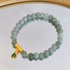 Pulseira do ano do Dragão 2024 pulseira simples retrô feminina com contas de pedra jade birmanesa pulseira Ruyi da marca da sorte de cabaça atacado