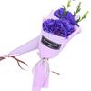 Clavel de San Valentín, tres flores de jabón, pequeño ramo, ramo de simulación, caja de regalo navideña con pequeños fabricantes de obsequios.