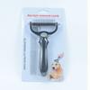 Peine para Mascotas Gato Perro de Pelo Largo Mascota Desenredador Peine de Acero Inoxidable Electroplateado Peine de Dientes Densos Peine de Fila Recta Traje