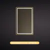 Espejo de Baño Cuadrado de Aluminio Vertical con Sensor Antivaho y Luz, Sensor Inteligente Tmall Genie