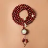 Atacado Sandália de Sangue Sândalo Africano Folha Pequena Sândalo Vermelho Contas Budistas, Vários Estilos e Especificações, Pulseiras Estilo Étnico, Contas de Rosário