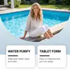 Tabletas Limpiadoras para Piscina Jakehoe Disuelven Manchas y Eliminan Olores para un Mantenimiento Diario Conveniente de la Piscina