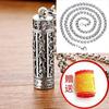 Letra Qin Joyería 990 Plata Esterlina Colgante Trendy Collar Seis Caracteres Palabras Verdaderas Caja Gawu Personalidad Colgante de Plata para Hombre Trendy